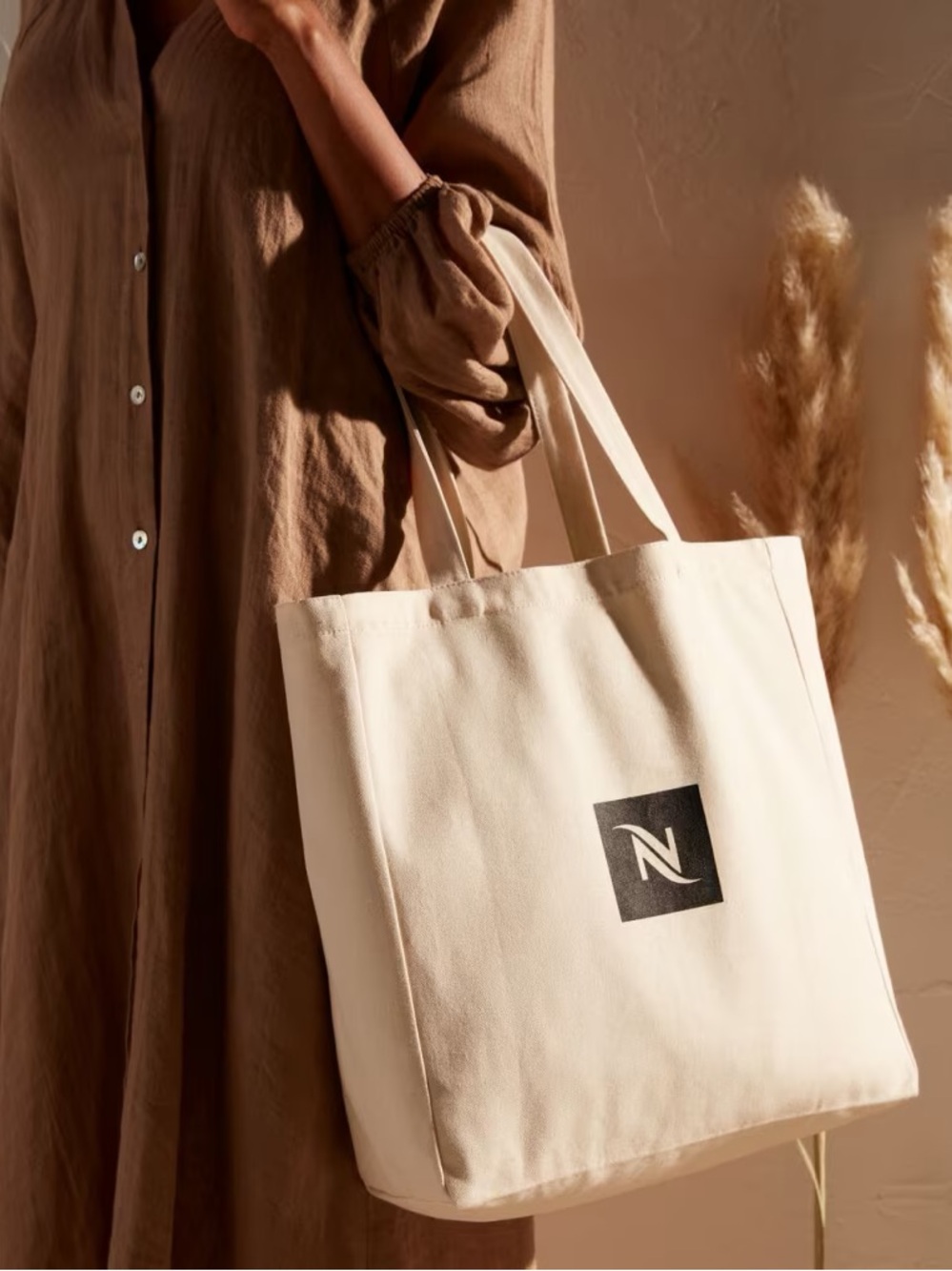 Nespresso Cream Canvas Tote Bag